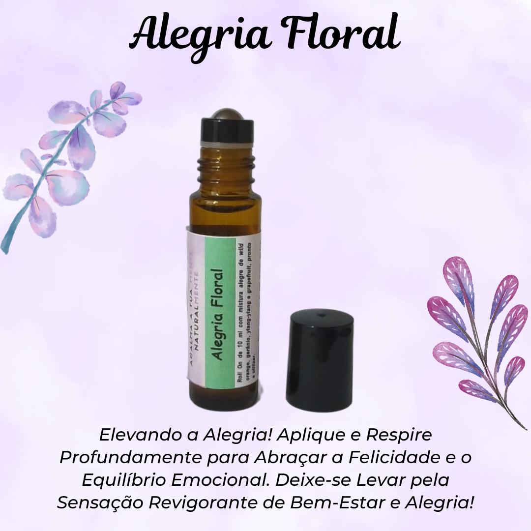 Alegria Floral - Mistura de Óleos Essenciais para a Positividade ...