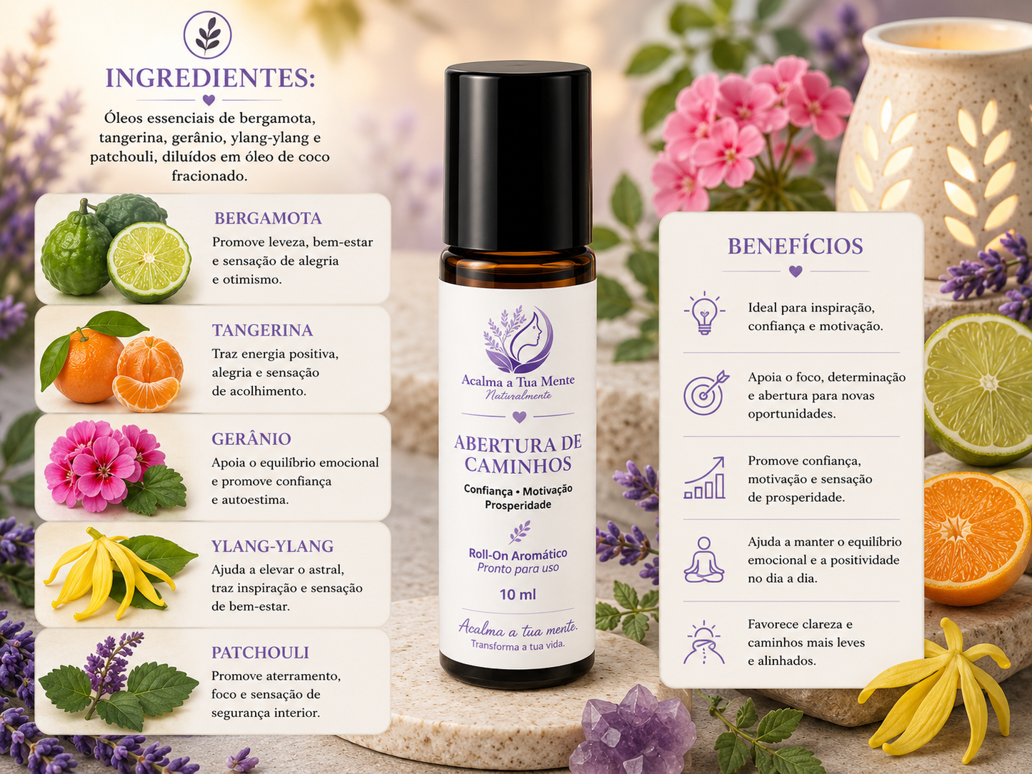 Abertura de Caminhos | Roll-On Aromático Natural 10 ml