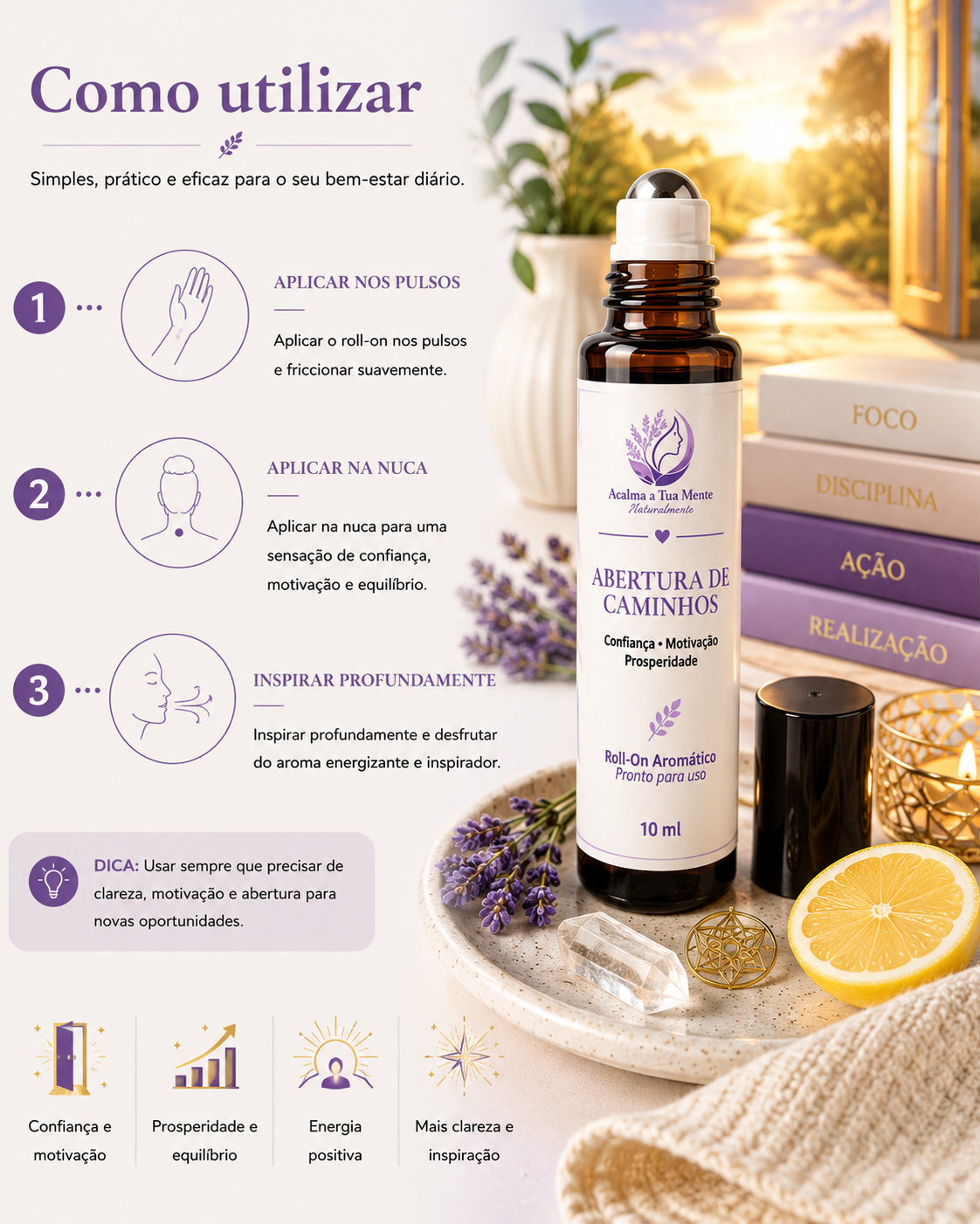 Abertura de Caminhos | Roll-On Aromático Natural 10 ml
