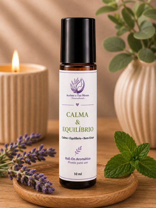 Calma & Equilíbrio | Roll-On Aromático Natural 10 ml