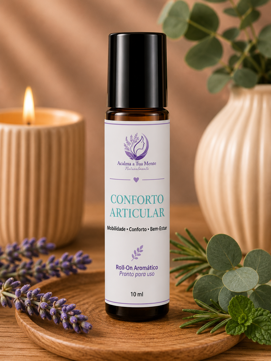Conforto Articular | Roll-On Aromático Natural 10 ml
