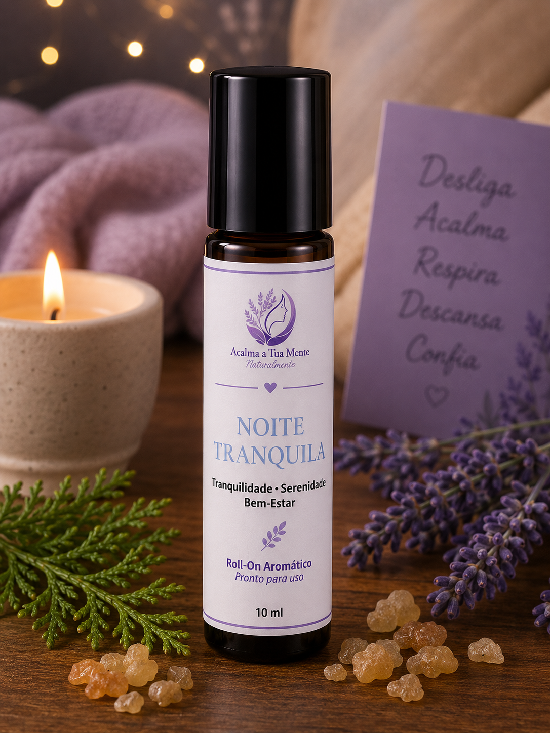 Noite Tranquila | Roll-On Aromático Natural 10 ml