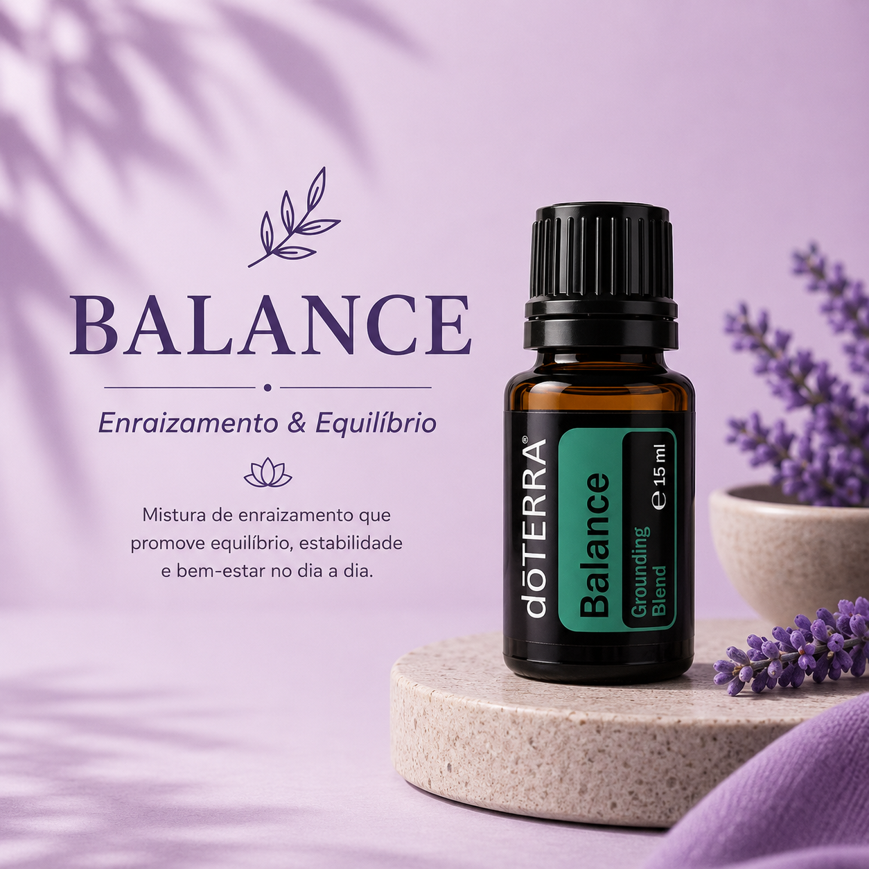 Balance dōTERRA | Mistura de Equilíbrio & Bem-Estar 15 ml - ACALMA A TUA MENTE NATURALMENTE - ÓLEOS ESSENCIAIS E TERAPIAS
