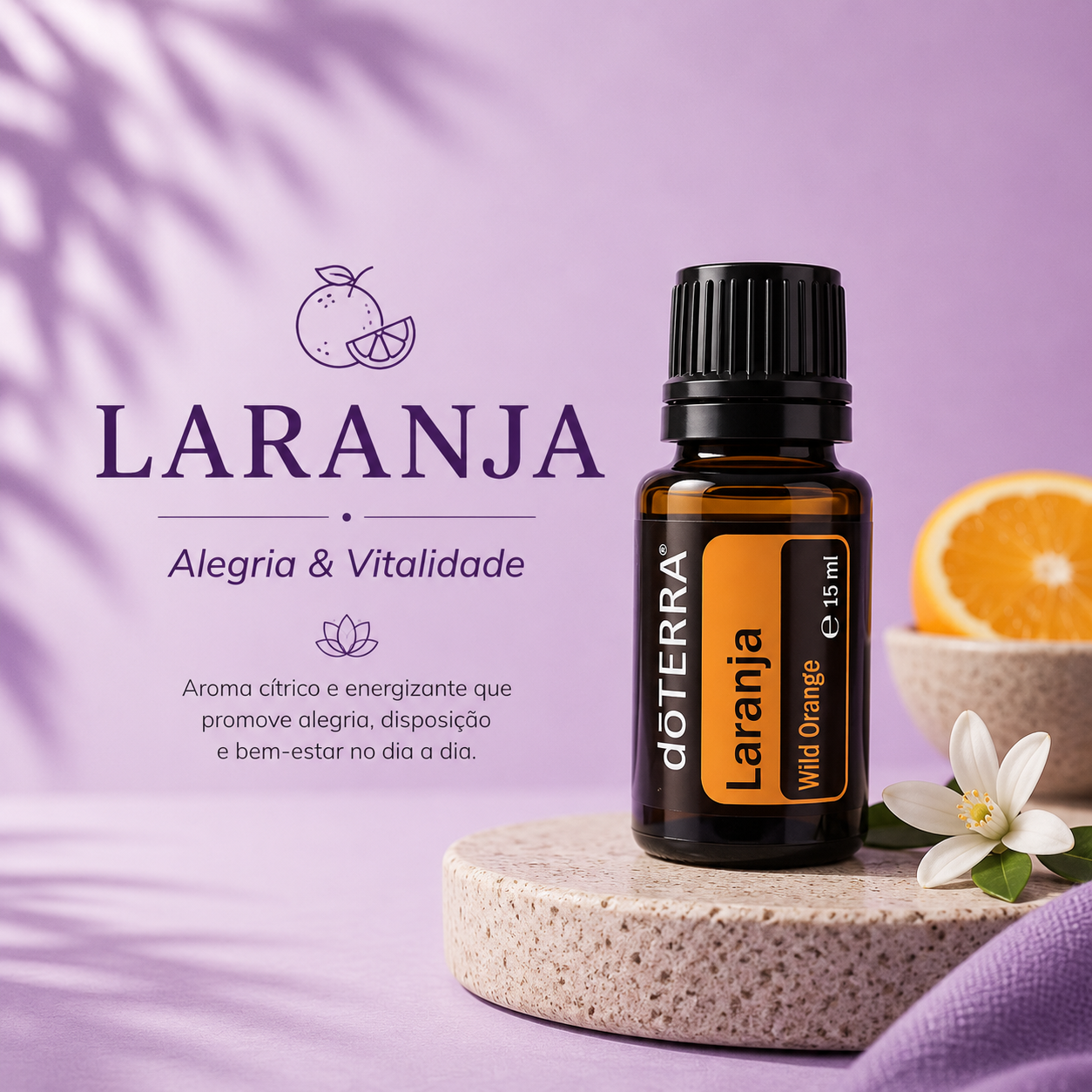 Laranja dōTERRA | Óleo Essencial Cítrico & Energia Positiva 15 ml - ACALMA A TUA MENTE NATURALMENTE - ÓLEOS ESSENCIAIS E TERAPIAS