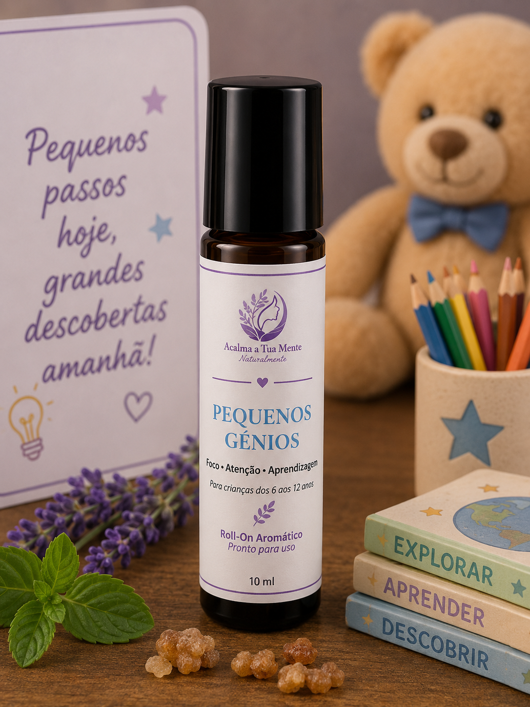 Pequenos Génios | Roll-On Aromático Infantil 10 ml