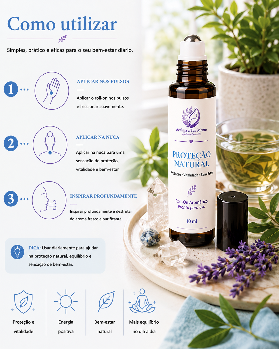 Proteção Natural | Roll-On Aromático Natural 10 ml