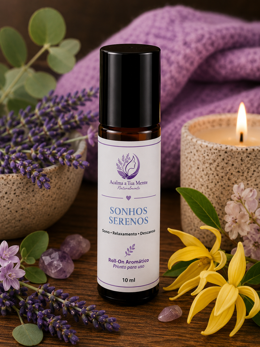 Sonhos Serenos | Roll-On Aromático Natural 10 ml